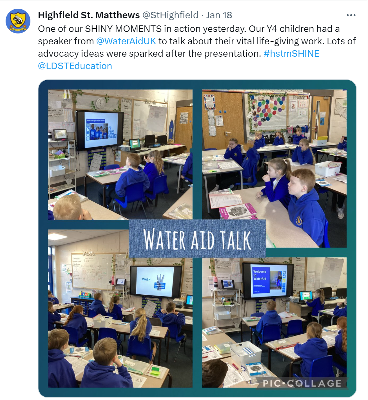 Since the WaterAid talk, Y4 children have planned a number activities to raise awareness.